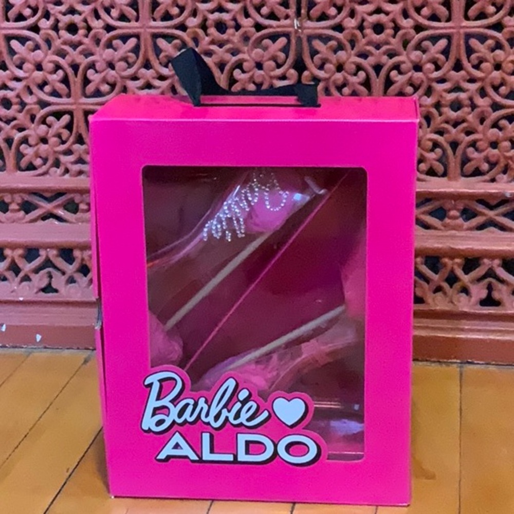 Aldo Pink Barbie Transparent Heels